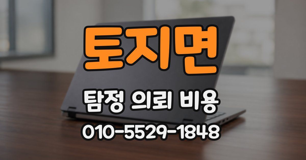 토지면 탐정 의뢰 비용