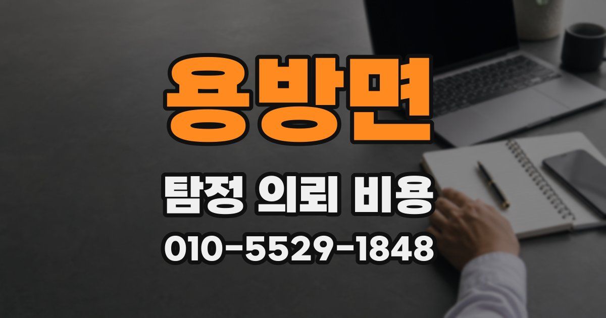 용방면 탐정 의뢰 비용