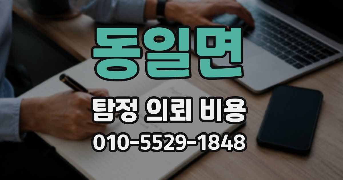 동일면 탐정 의뢰 비용