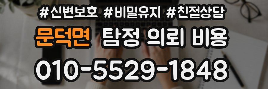 문덕면 탐정 의뢰 비용