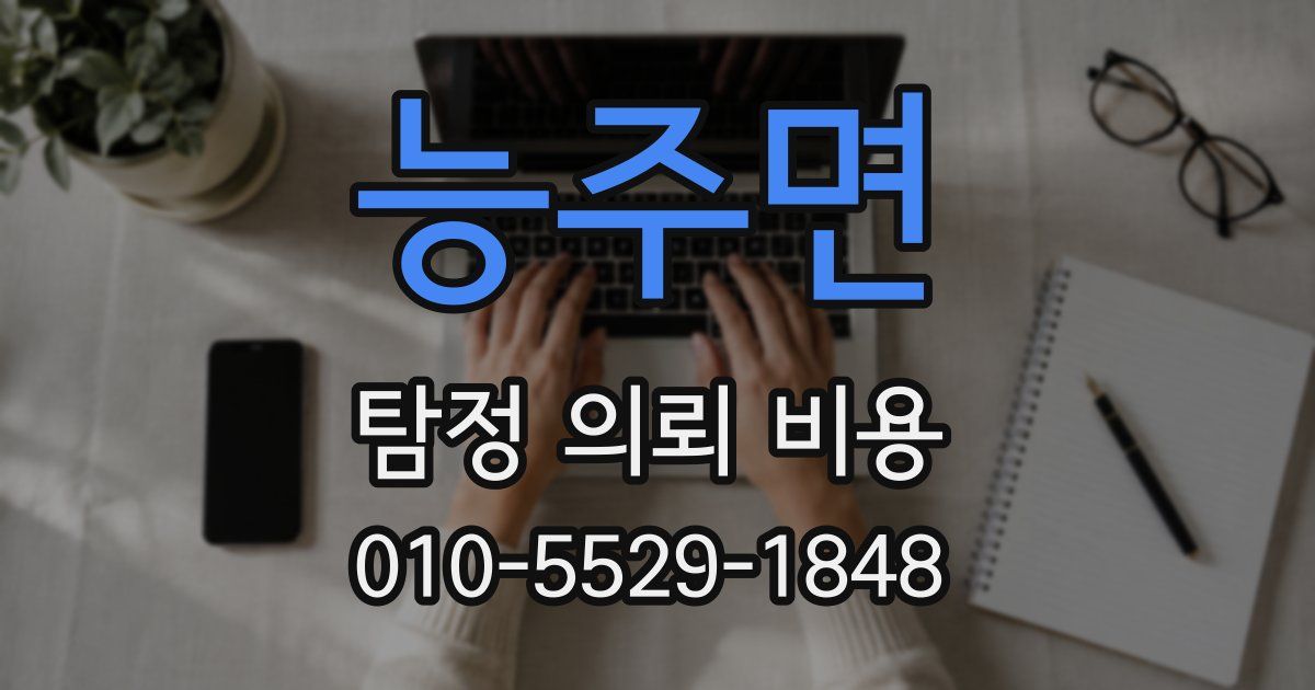 능주면 탐정 의뢰 비용