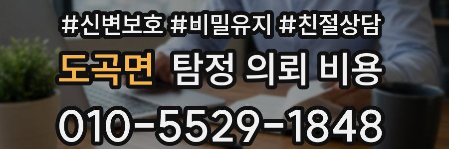 도곡면 탐정 의뢰 비용