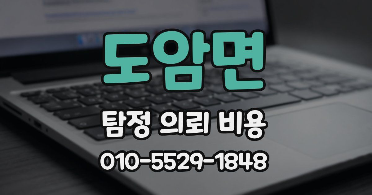 도암면 탐정 의뢰 비용