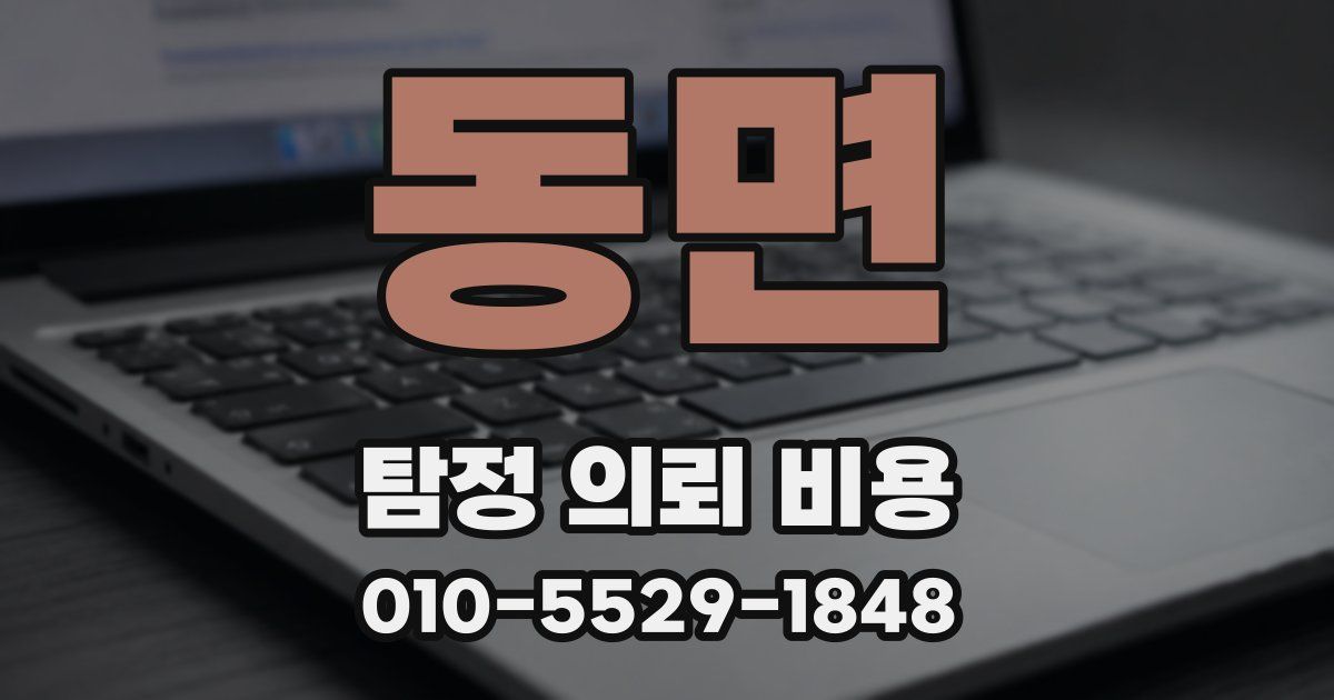동면 탐정 의뢰 비용