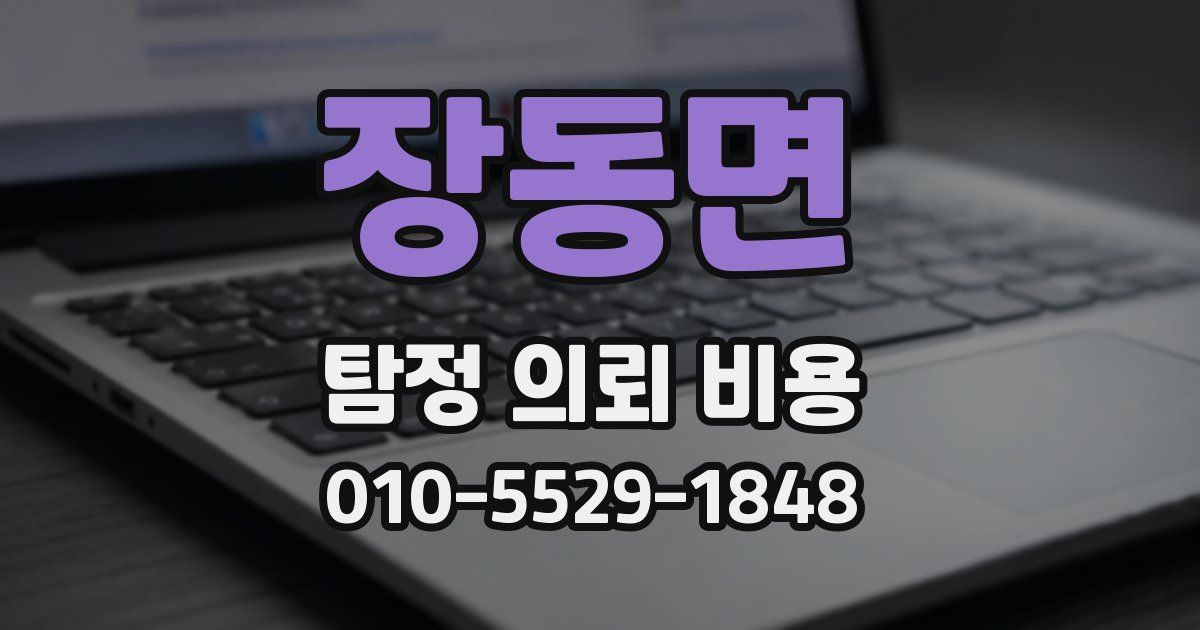 장동면 탐정 의뢰 비용