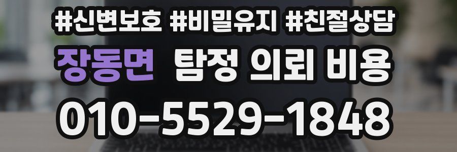 장동면 탐정 의뢰 비용