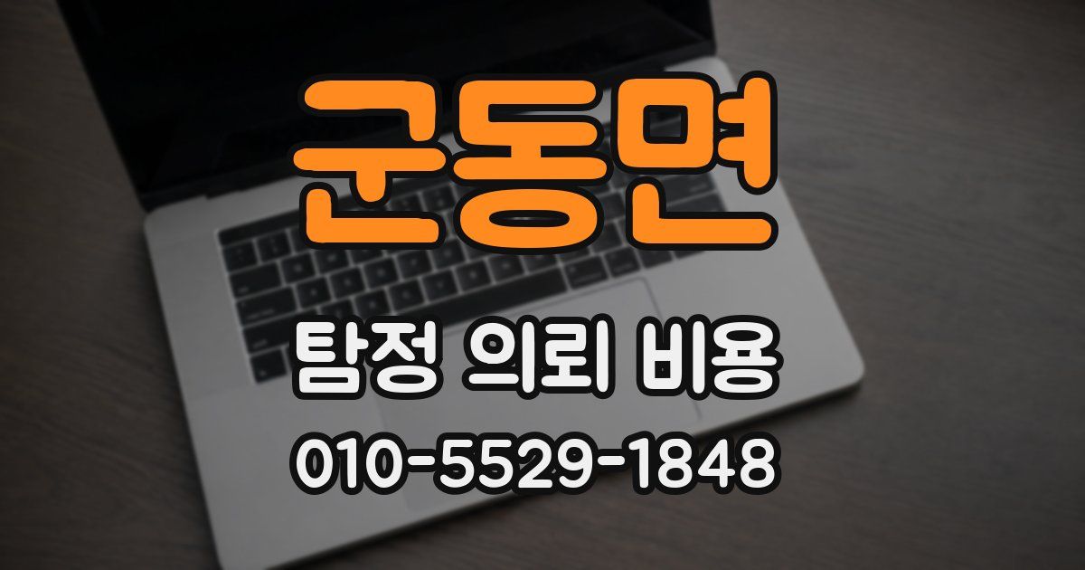 군동면 탐정 의뢰 비용