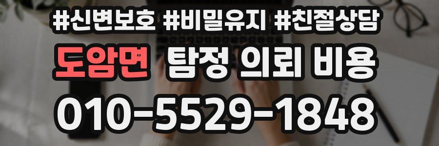 도암면 탐정 의뢰 비용