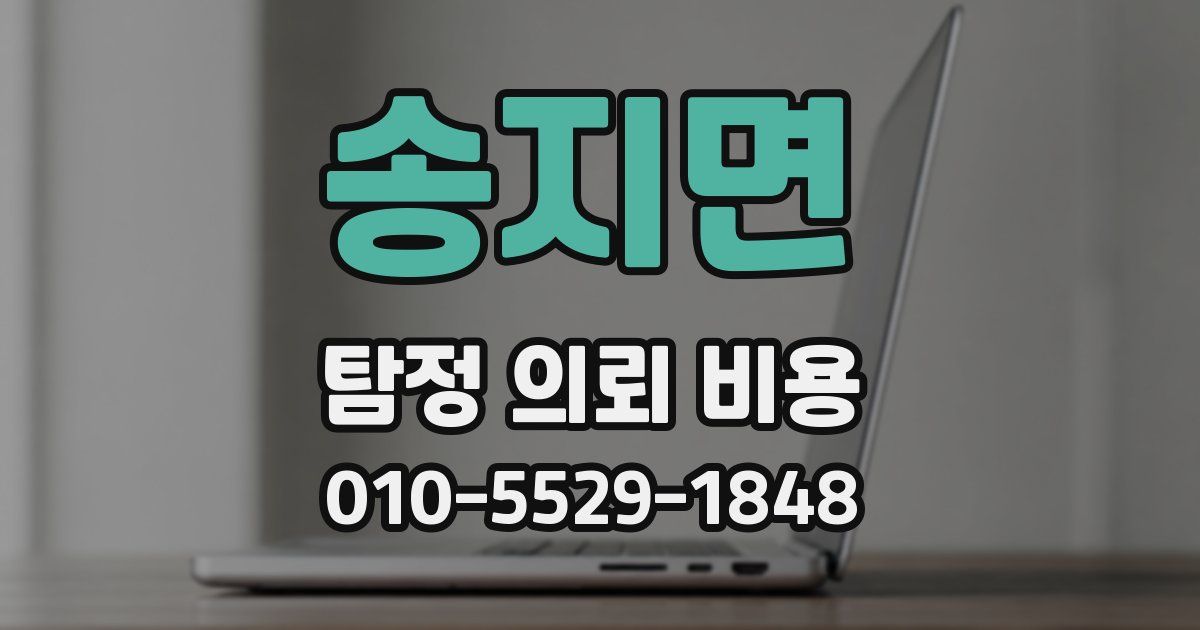 송지면 탐정 의뢰 비용