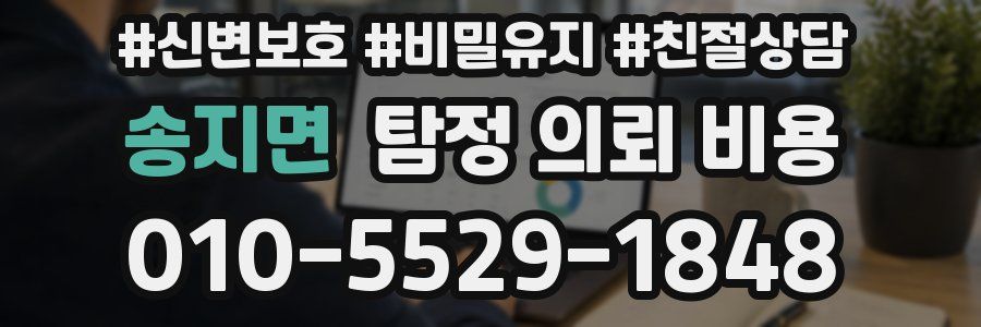 송지면 탐정 의뢰 비용