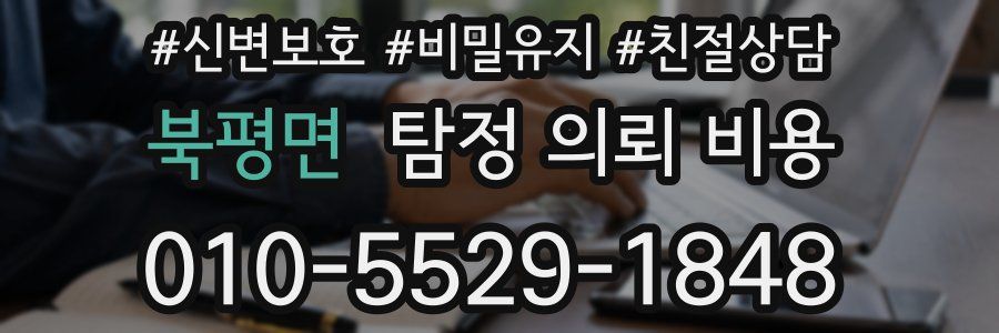 북평면 탐정 의뢰 비용