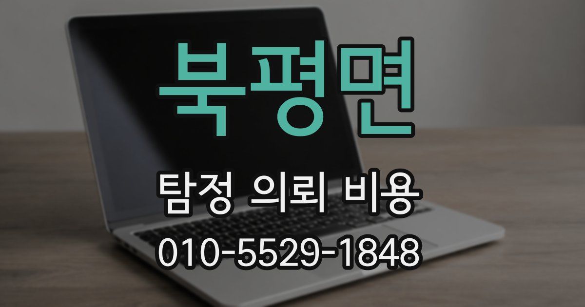 북평면 탐정 의뢰 비용