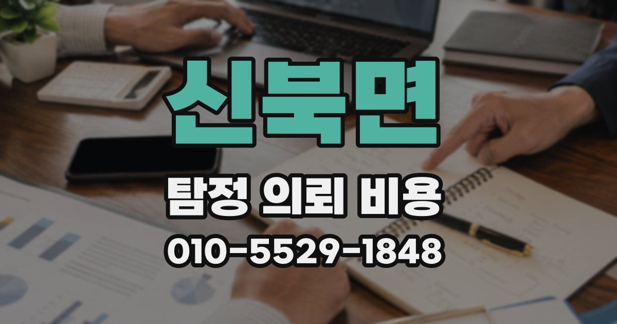 신북면 탐정 의뢰 비용