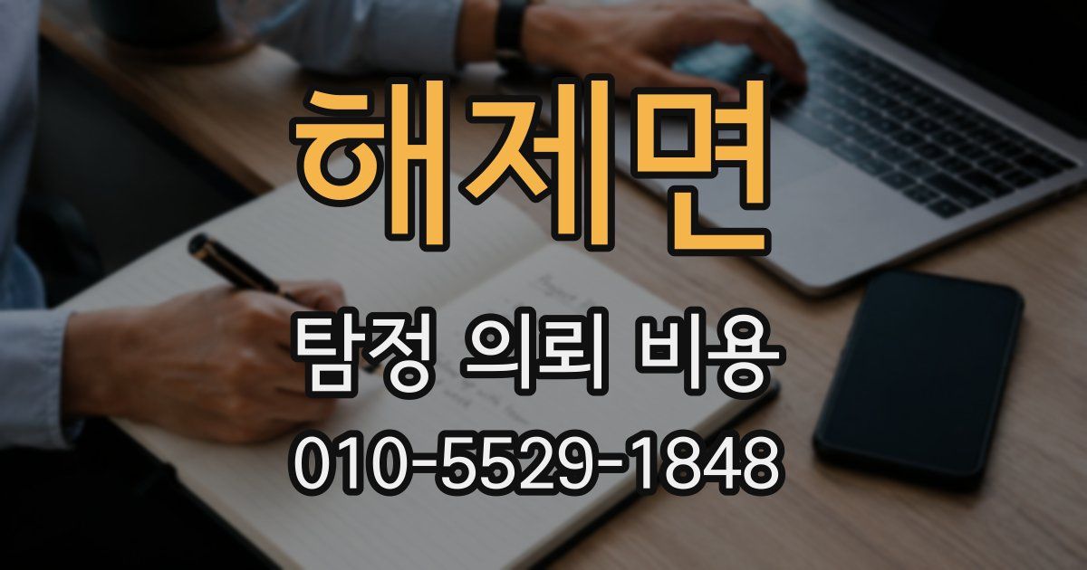 해제면 탐정 의뢰 비용