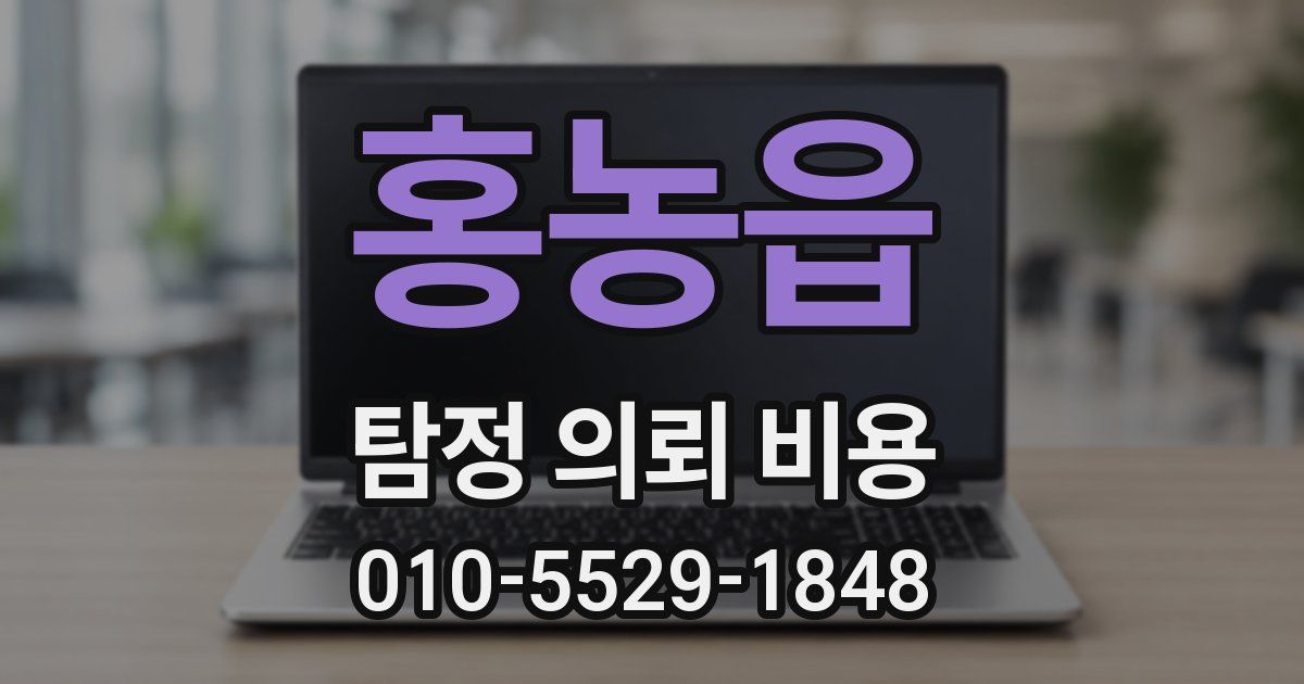 홍농읍 탐정 의뢰 비용