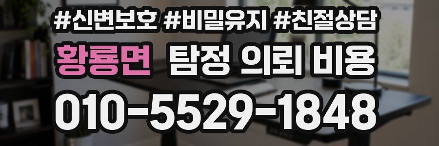 황룡면 탐정 의뢰 비용
