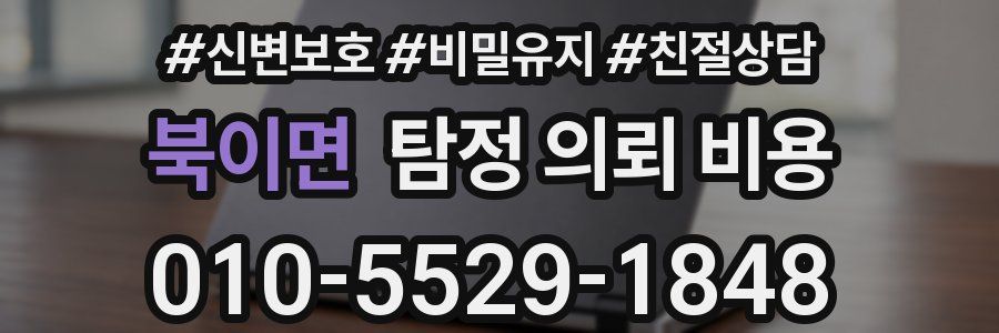 북이면 탐정 의뢰 비용