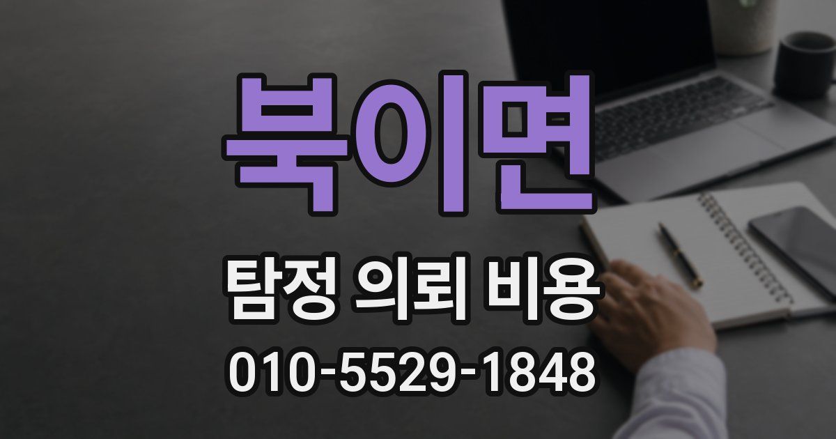 북이면 탐정 의뢰 비용