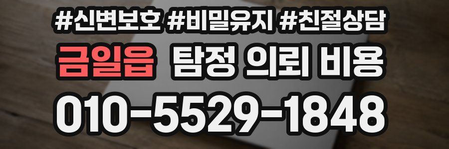 금일읍 탐정 의뢰 비용