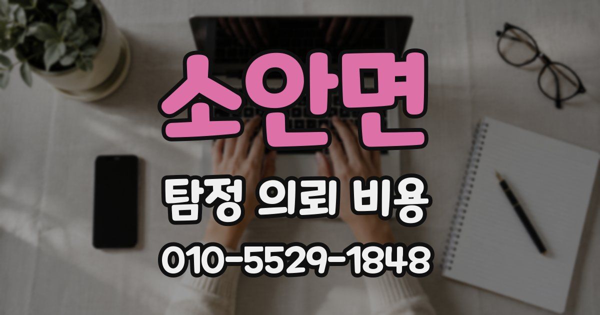 소안면 탐정 의뢰 비용