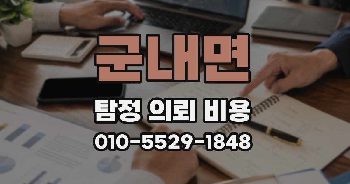 군내면 탐정 의뢰 비용