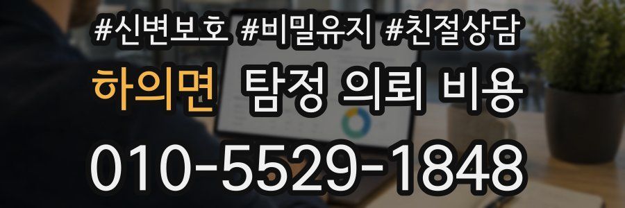 하의면 탐정 의뢰 비용