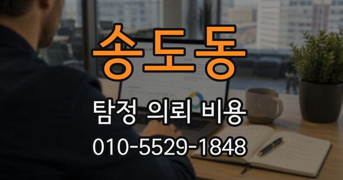 송도동 탐정 의뢰 비용