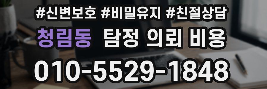 청림동 탐정 의뢰 비용