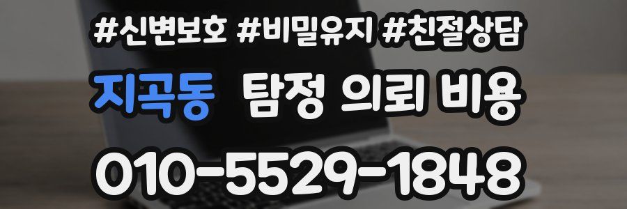 지곡동 탐정 의뢰 비용