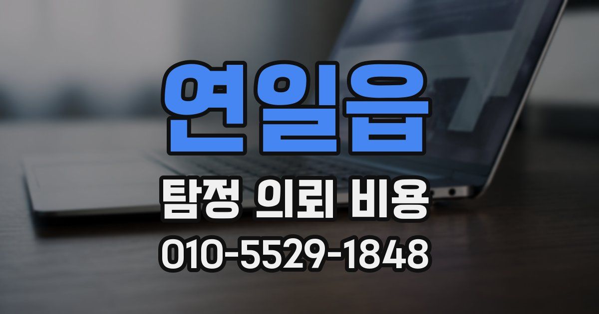 연일읍 탐정 의뢰 비용