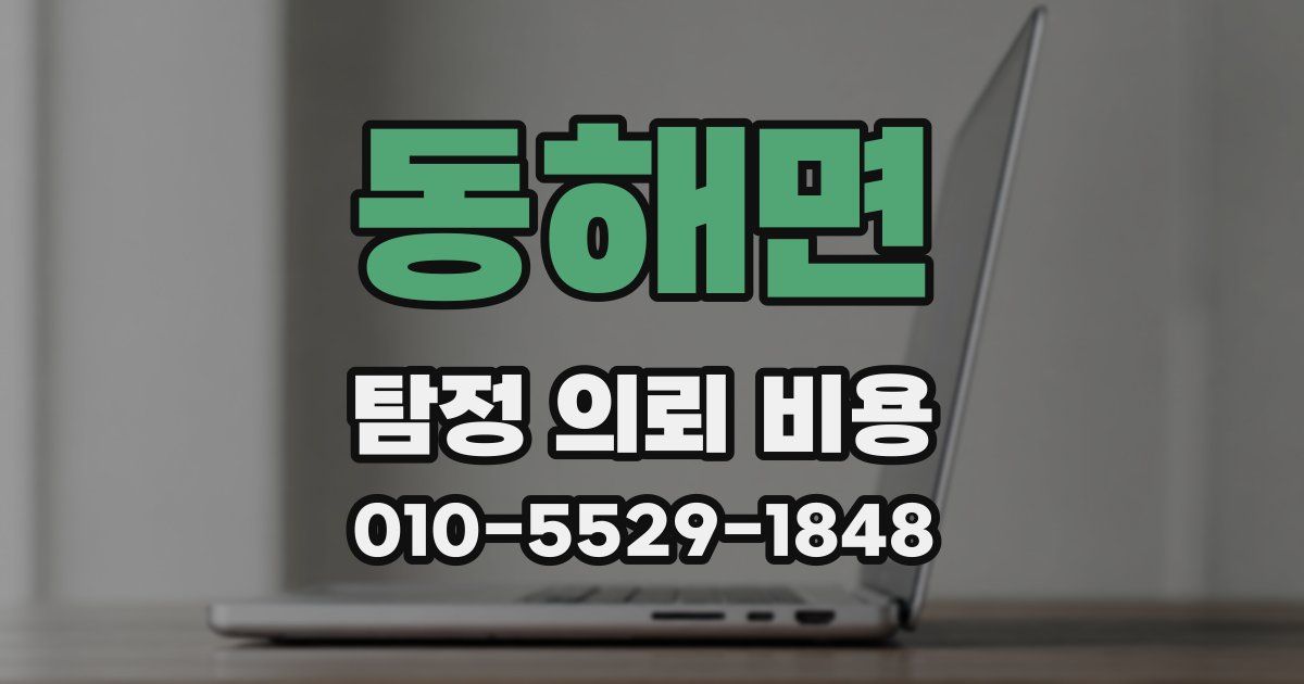 동해면 탐정 의뢰 비용