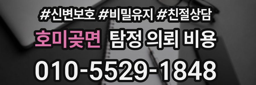 호미곶면 탐정 의뢰 비용