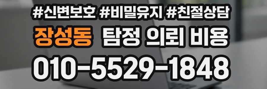 장성동 탐정 의뢰 비용