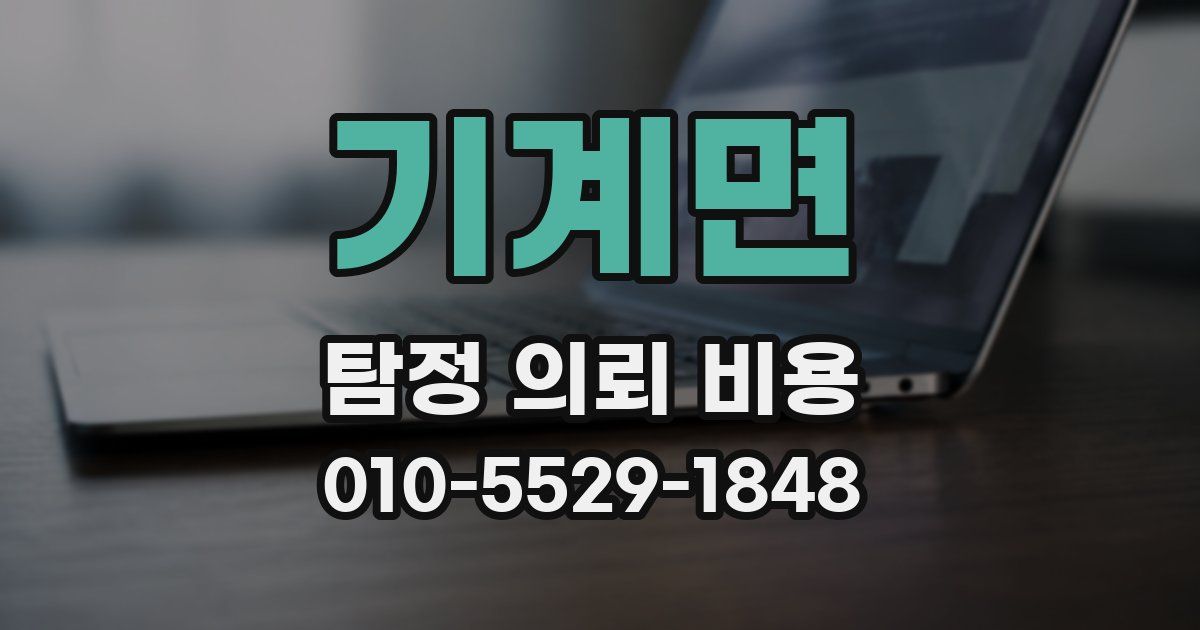 기계면 탐정 의뢰 비용