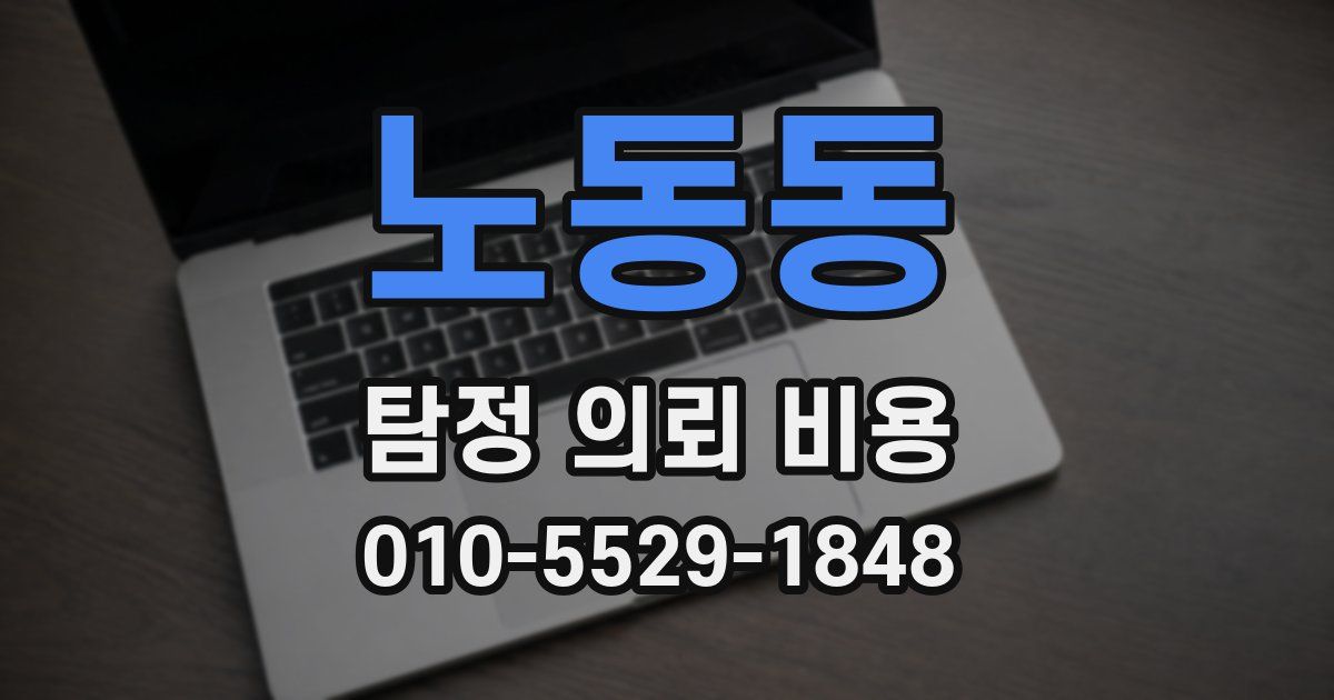 노동동 탐정 의뢰 비용