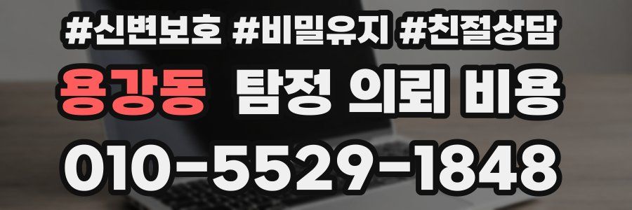 용강동 탐정 의뢰 비용