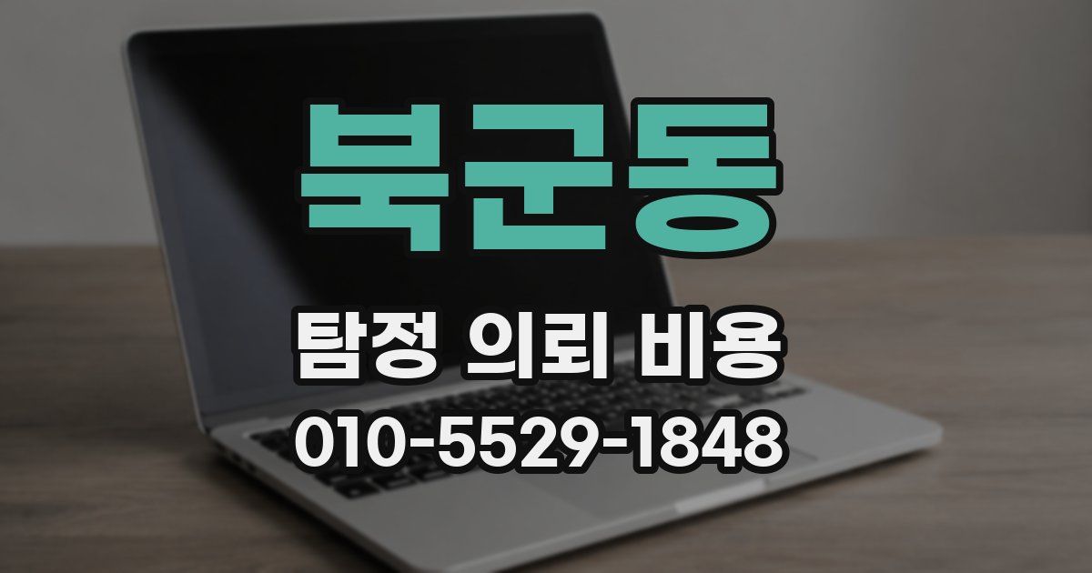 북군동 탐정 의뢰 비용