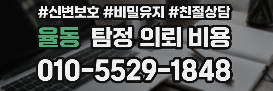 율동 탐정 의뢰 비용