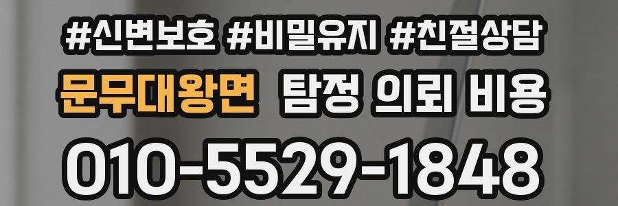 문무대왕면 탐정 의뢰 비용