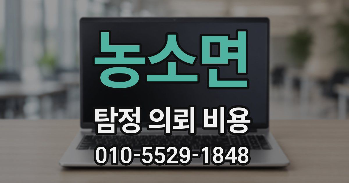농소면 탐정 의뢰 비용