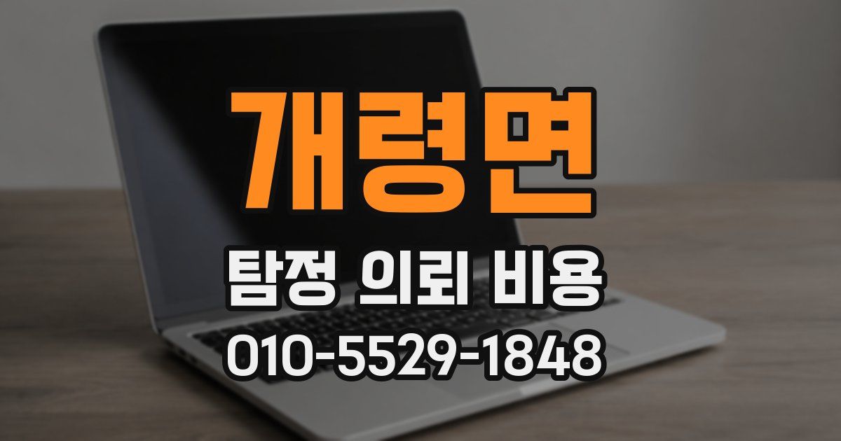 개령면 탐정 의뢰 비용