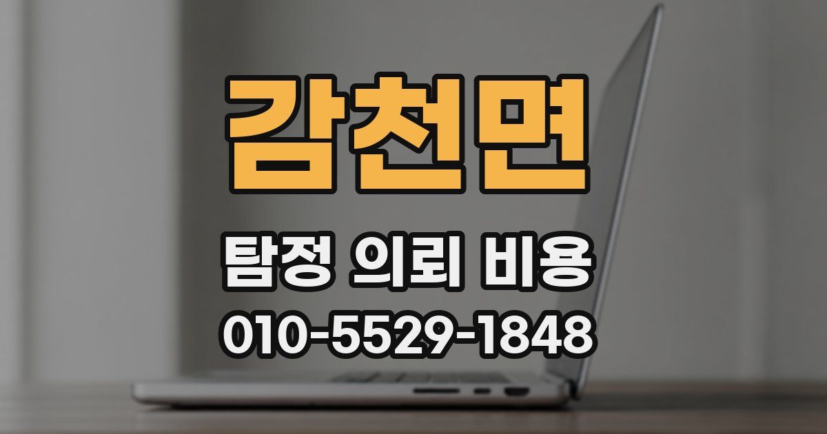 감천면 탐정 의뢰 비용