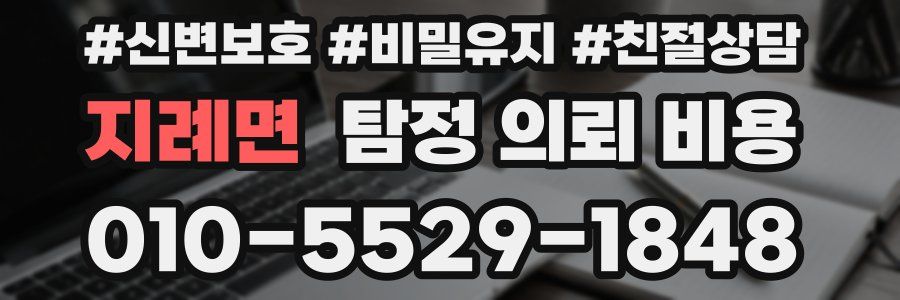 지례면 탐정 의뢰 비용