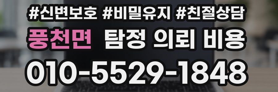 풍천면 탐정 의뢰 비용