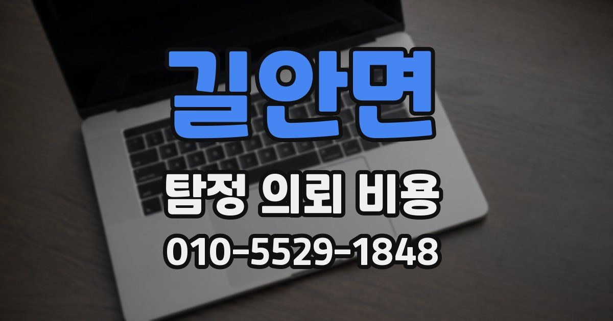 길안면 탐정 의뢰 비용