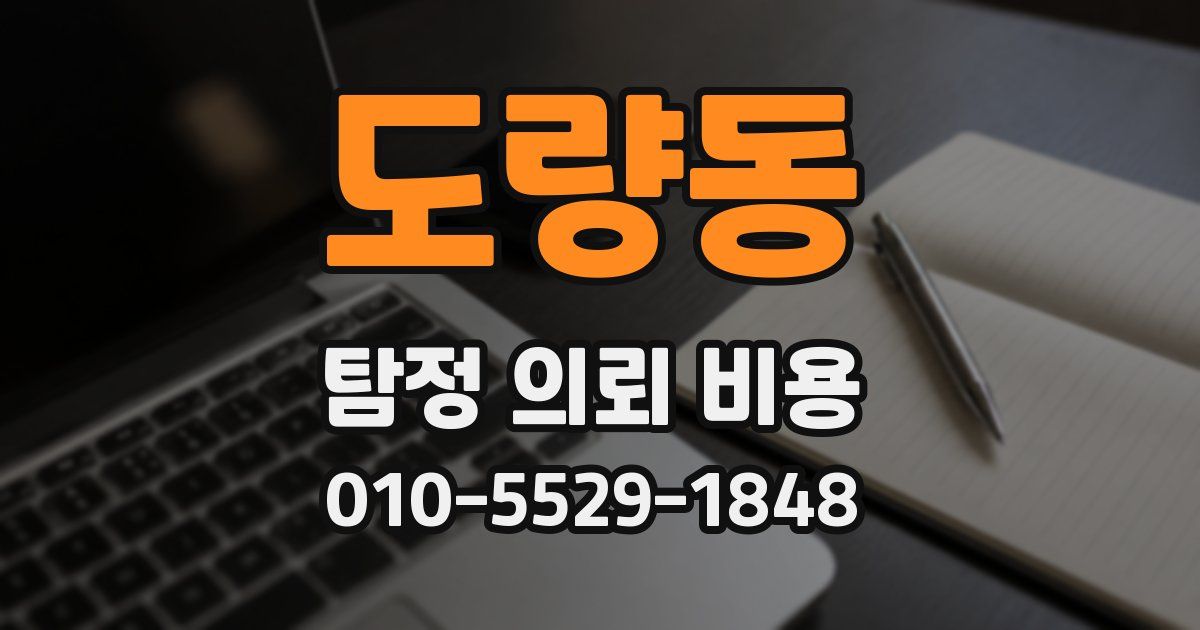 도량동 탐정 의뢰 비용