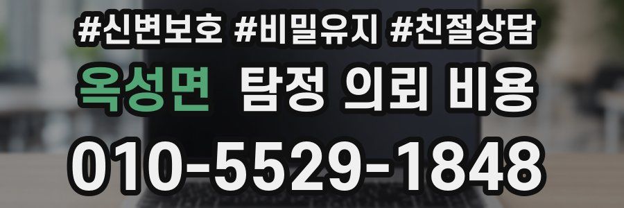 옥성면 탐정 의뢰 비용