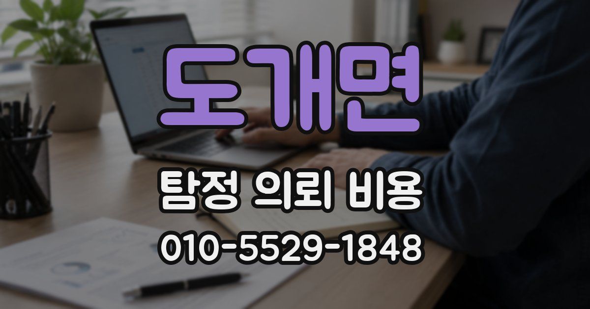 도개면 탐정 의뢰 비용