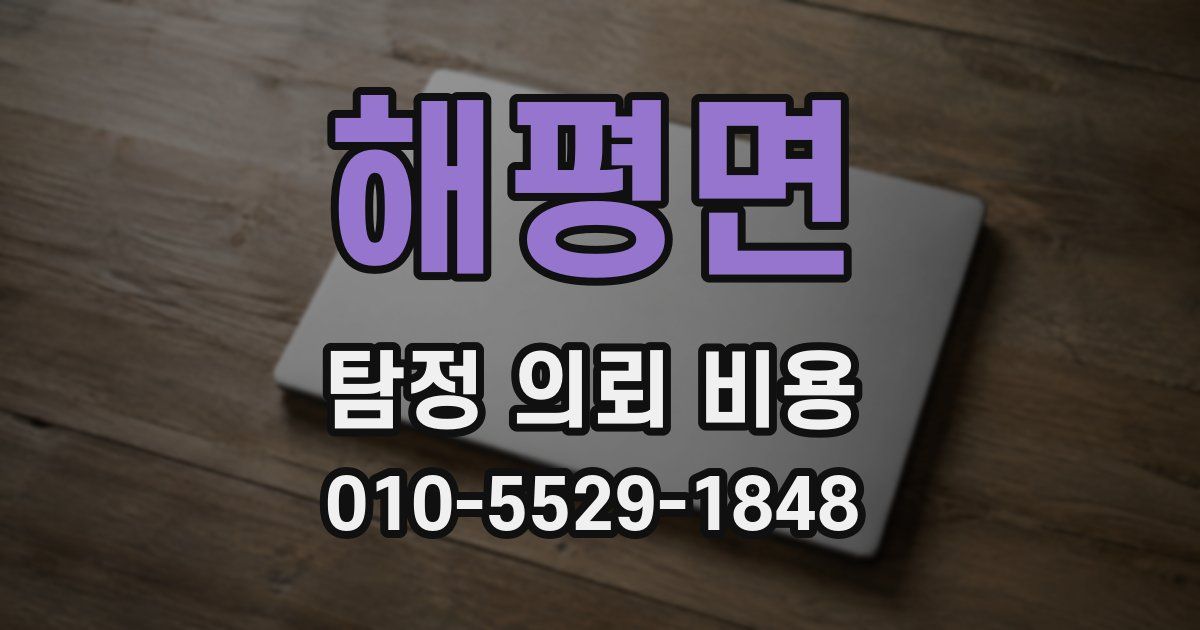 해평면 탐정 의뢰 비용