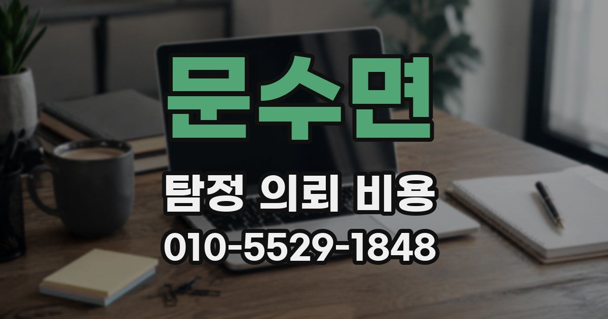 문수면 탐정 의뢰 비용